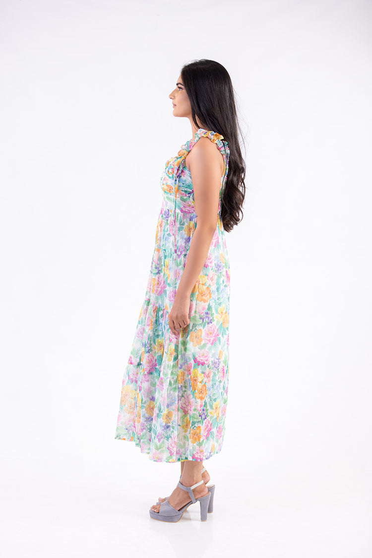 Color Bloom Elegance Dress