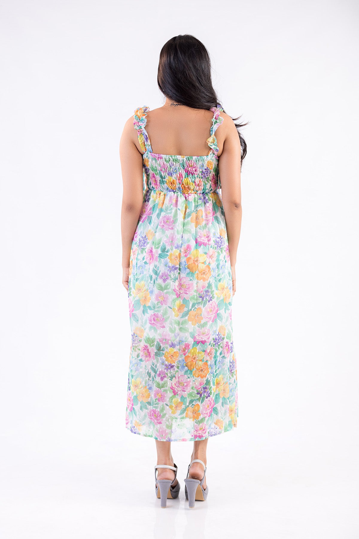 Color Bloom Elegance Dress