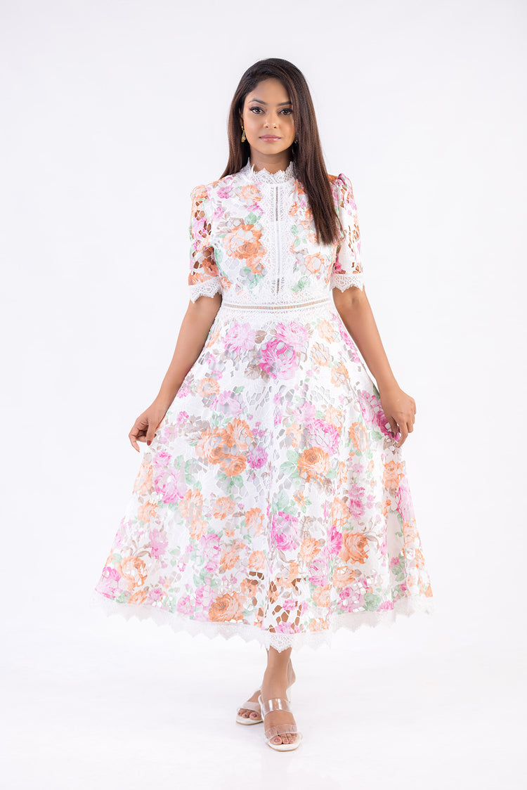 Seraphine Floral Lace Dress