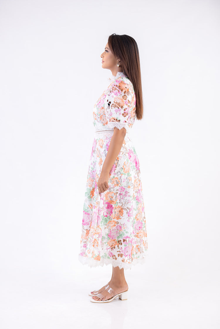 Seraphine Floral Lace Dress