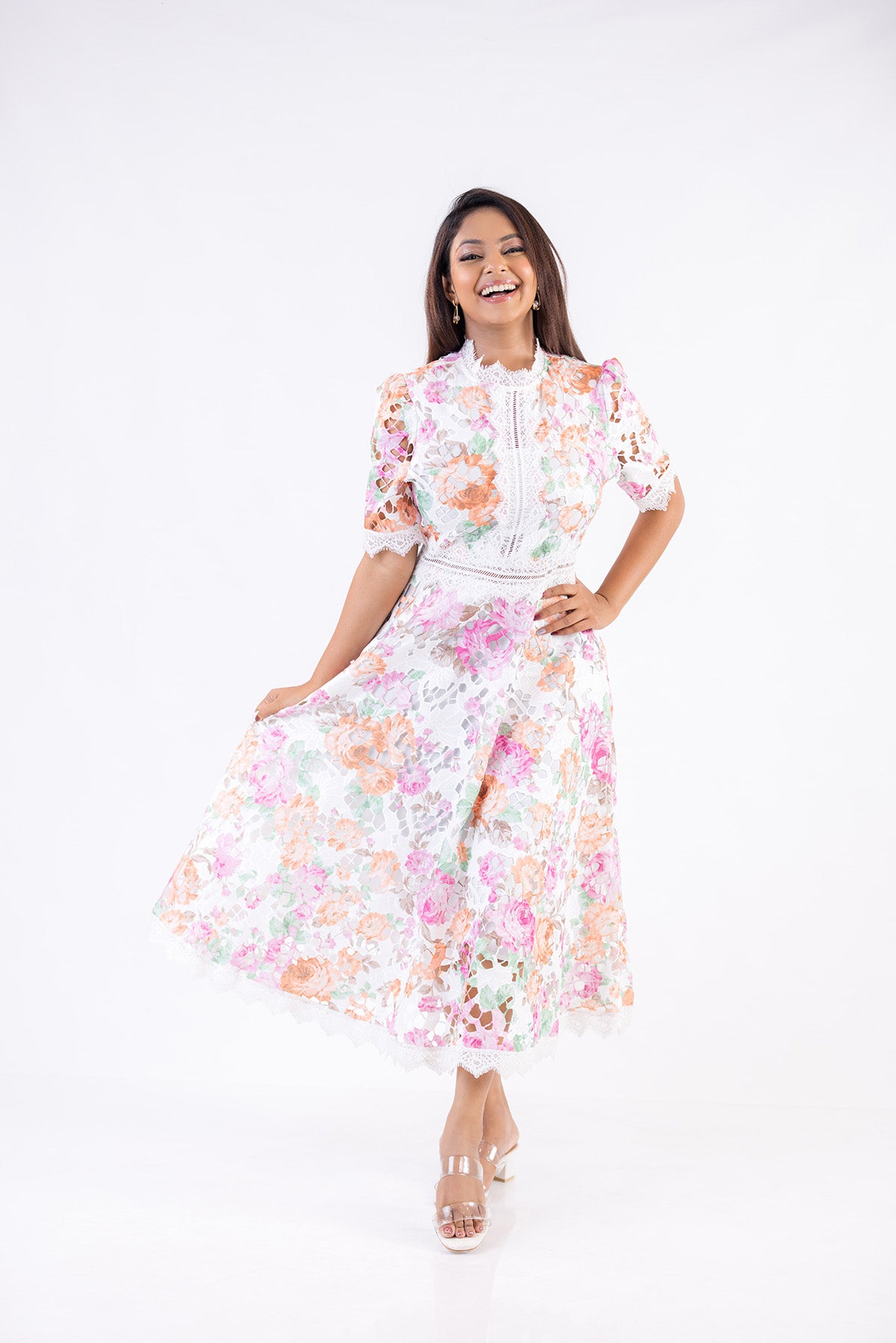Seraphine Floral Lace Dress