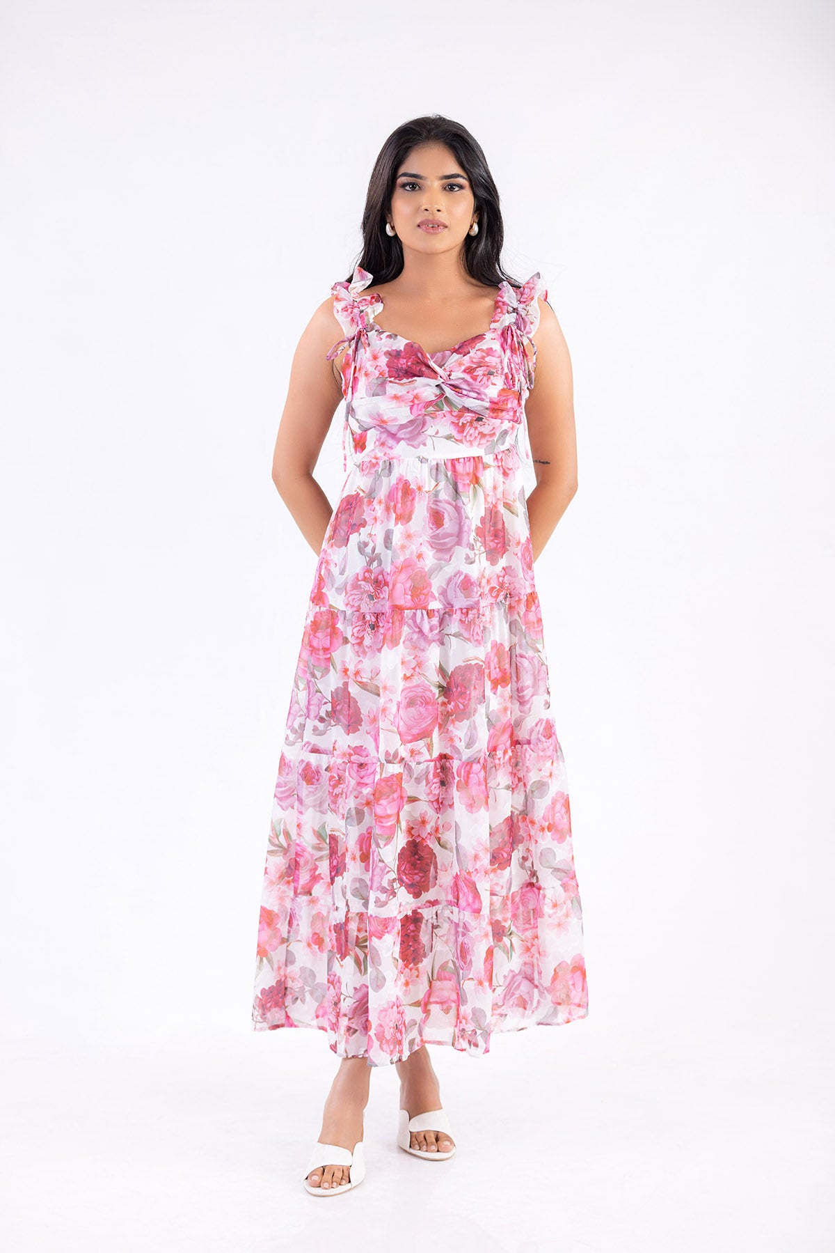 Petal Grace Maxi Dress