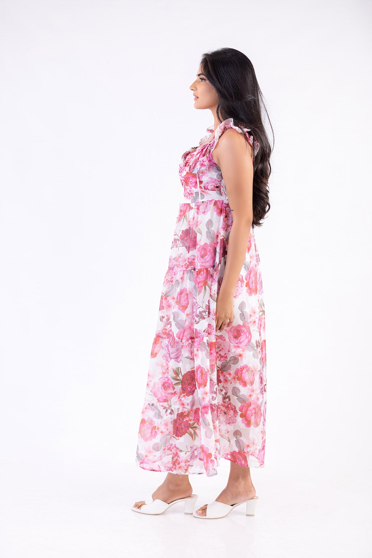 Petal Grace Maxi Dress