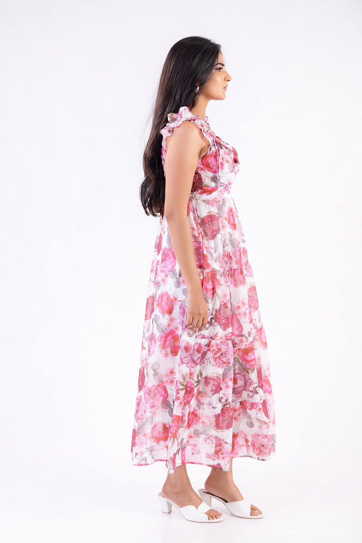 Petal Grace Maxi Dress