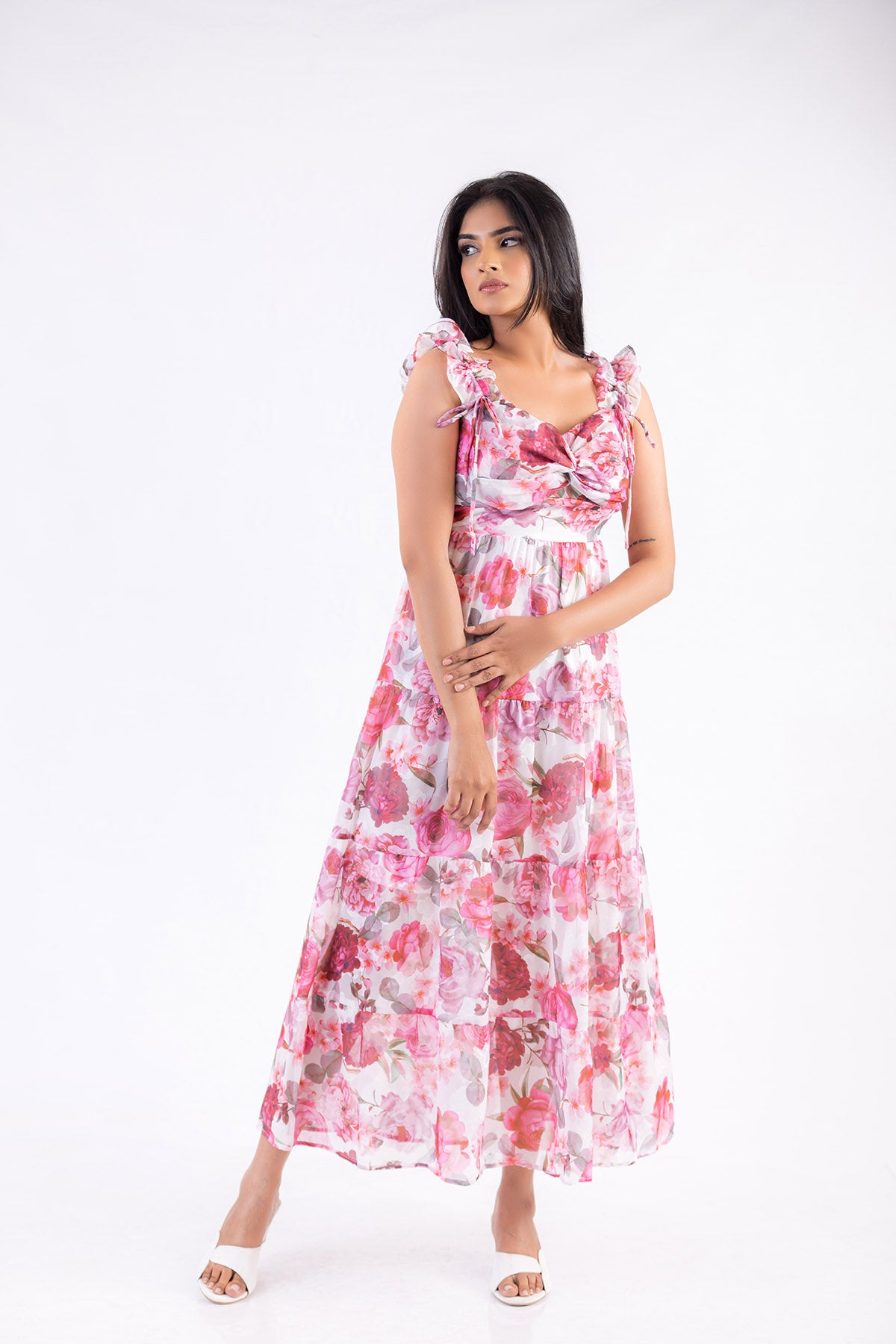 Petal Grace Maxi Dress