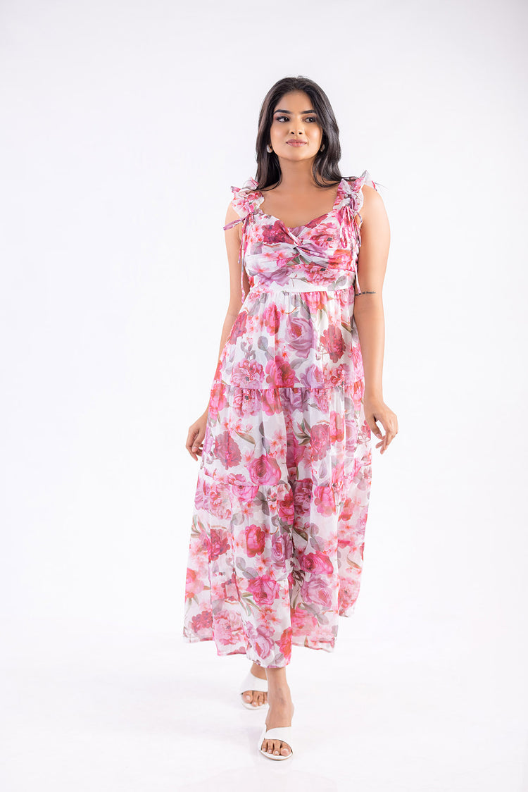 Petal Grace Maxi Dress