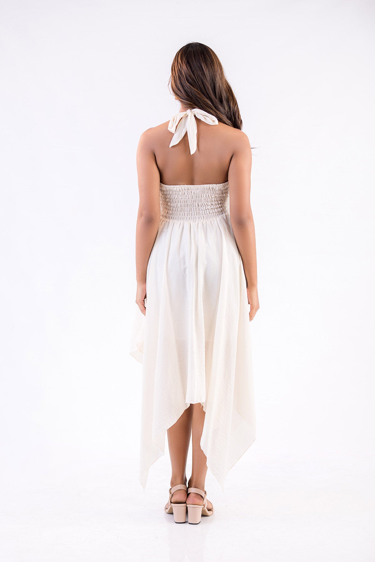 Featherfall Halter Dress