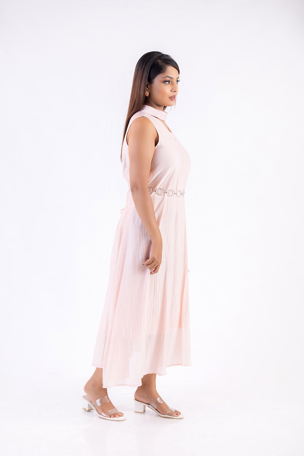 Avelis Drape Midi Dress