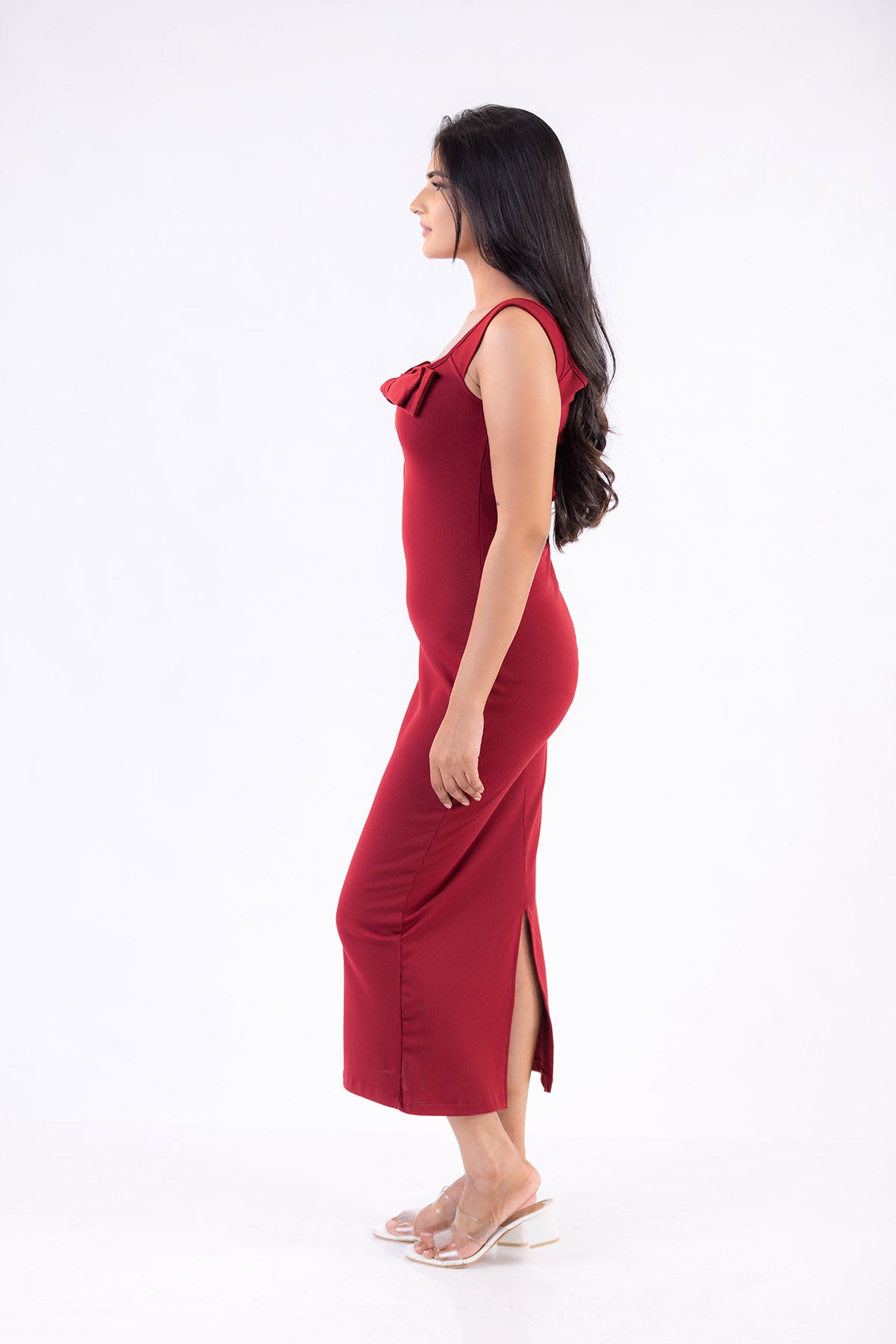 Velour Line Gown