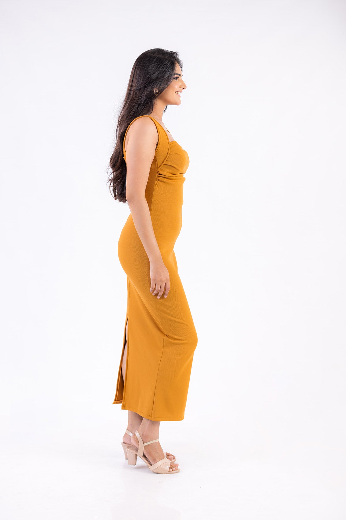 Luxe Flow Drape Dress