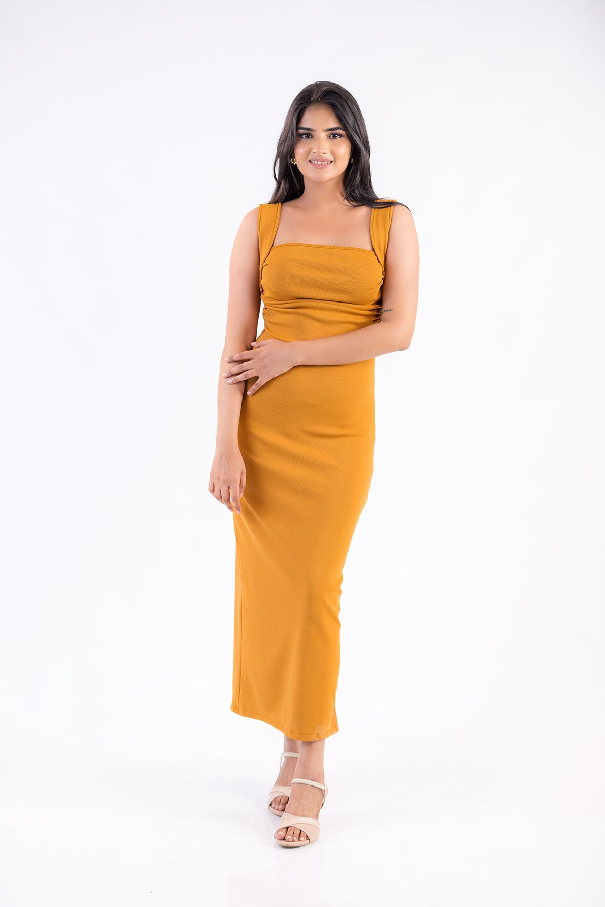 Luxe Flow Drape Dress
