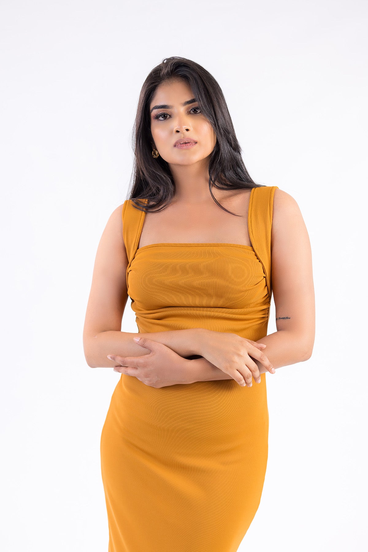 Luxe Flow Drape Dress