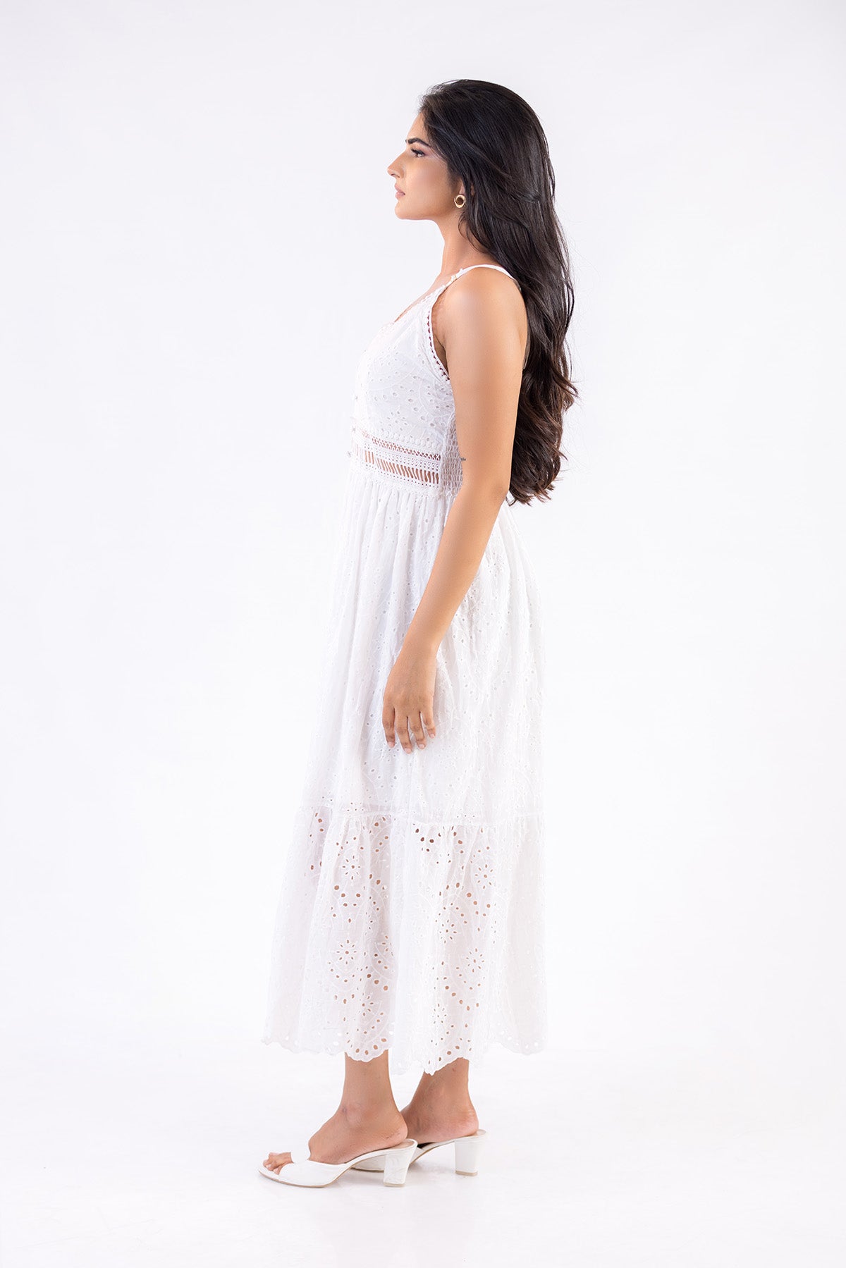 Aveline Lace Midi Dress