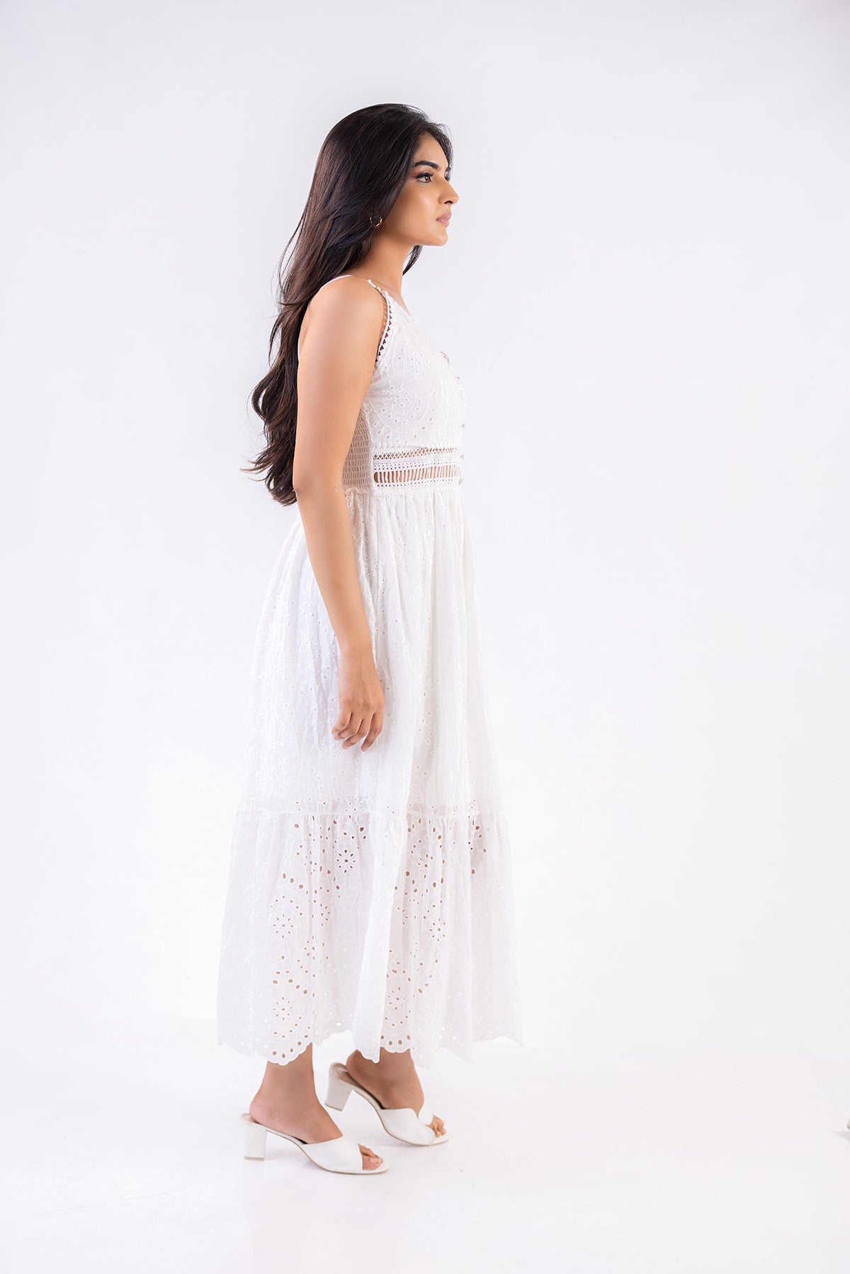 Aveline Lace Midi Dress