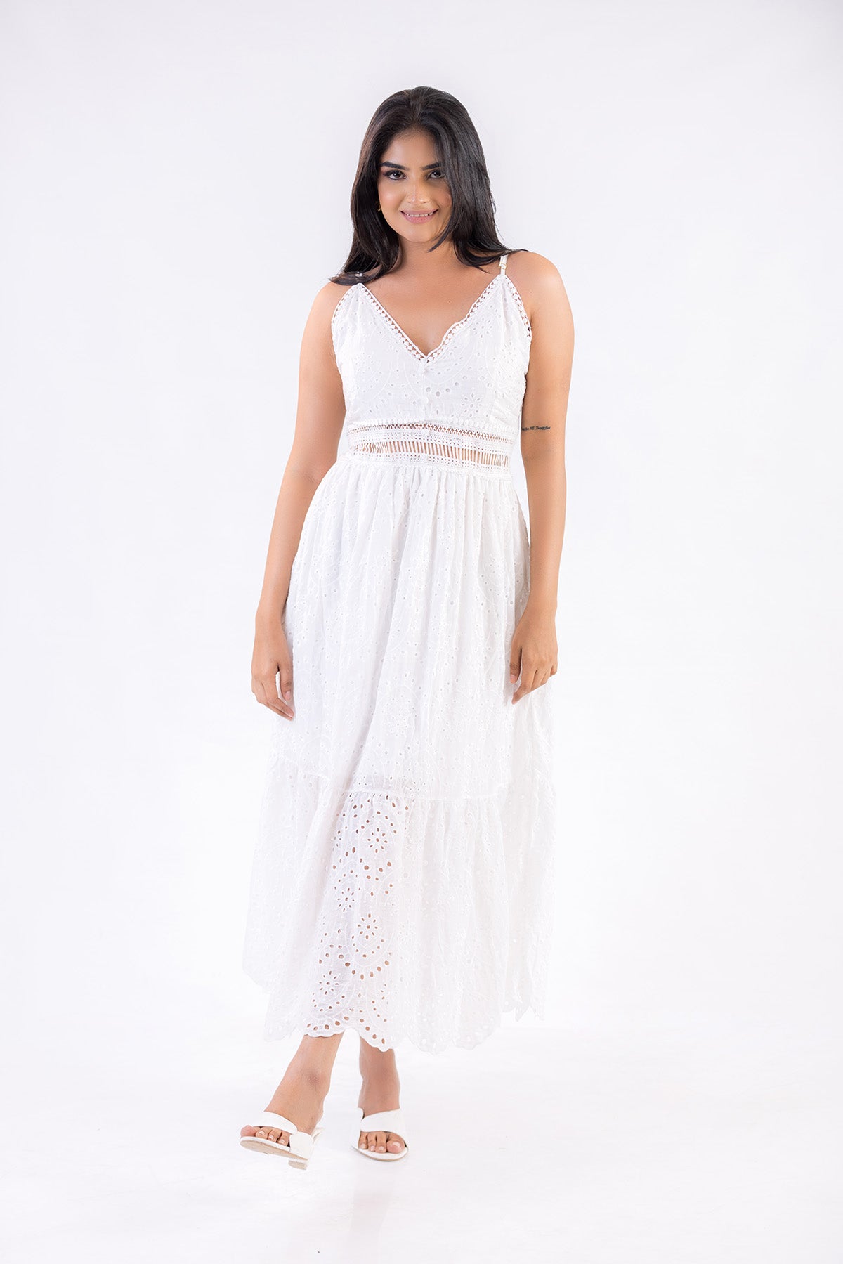 Aveline Lace Midi Dress