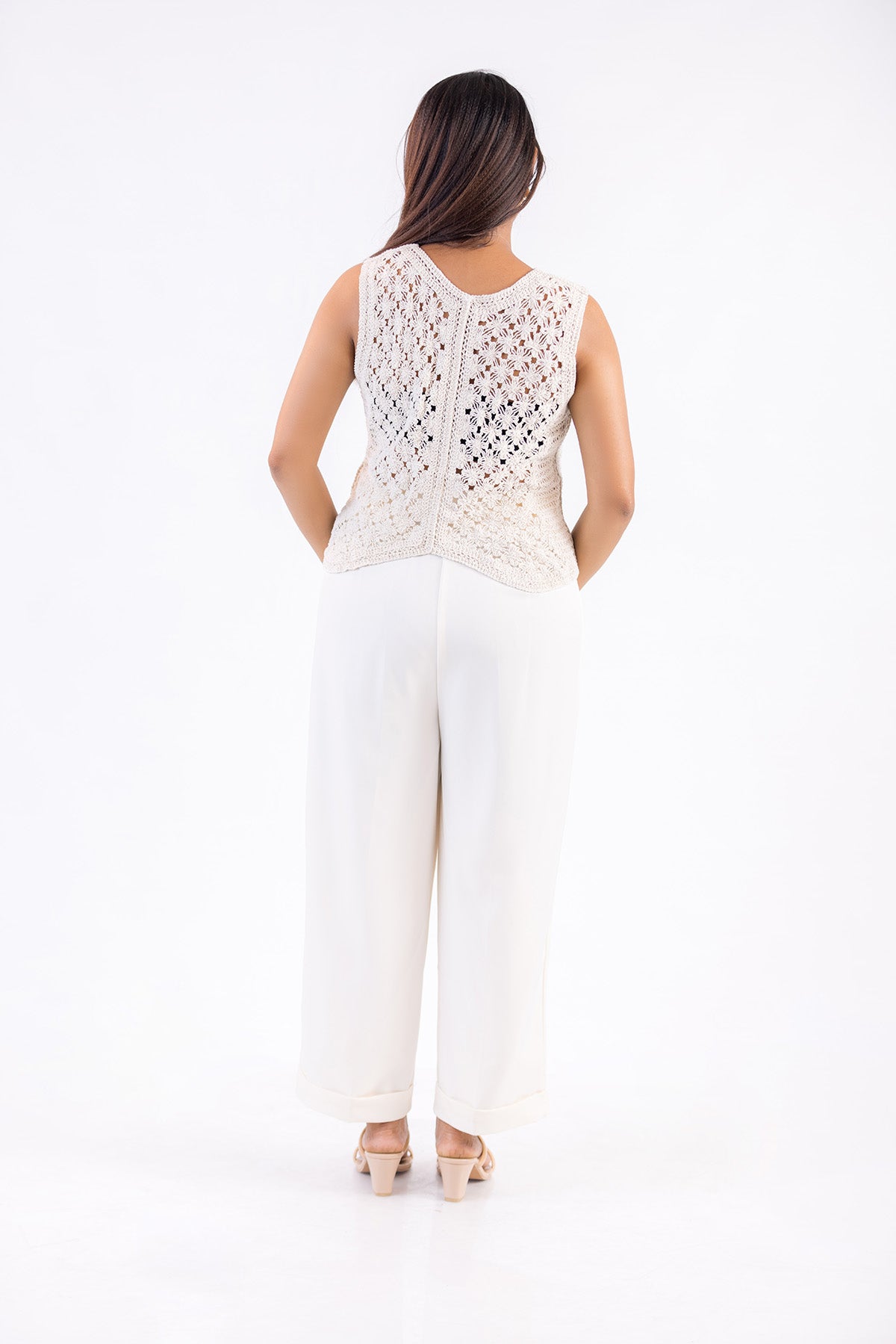 Pearl Petal Crochet Top