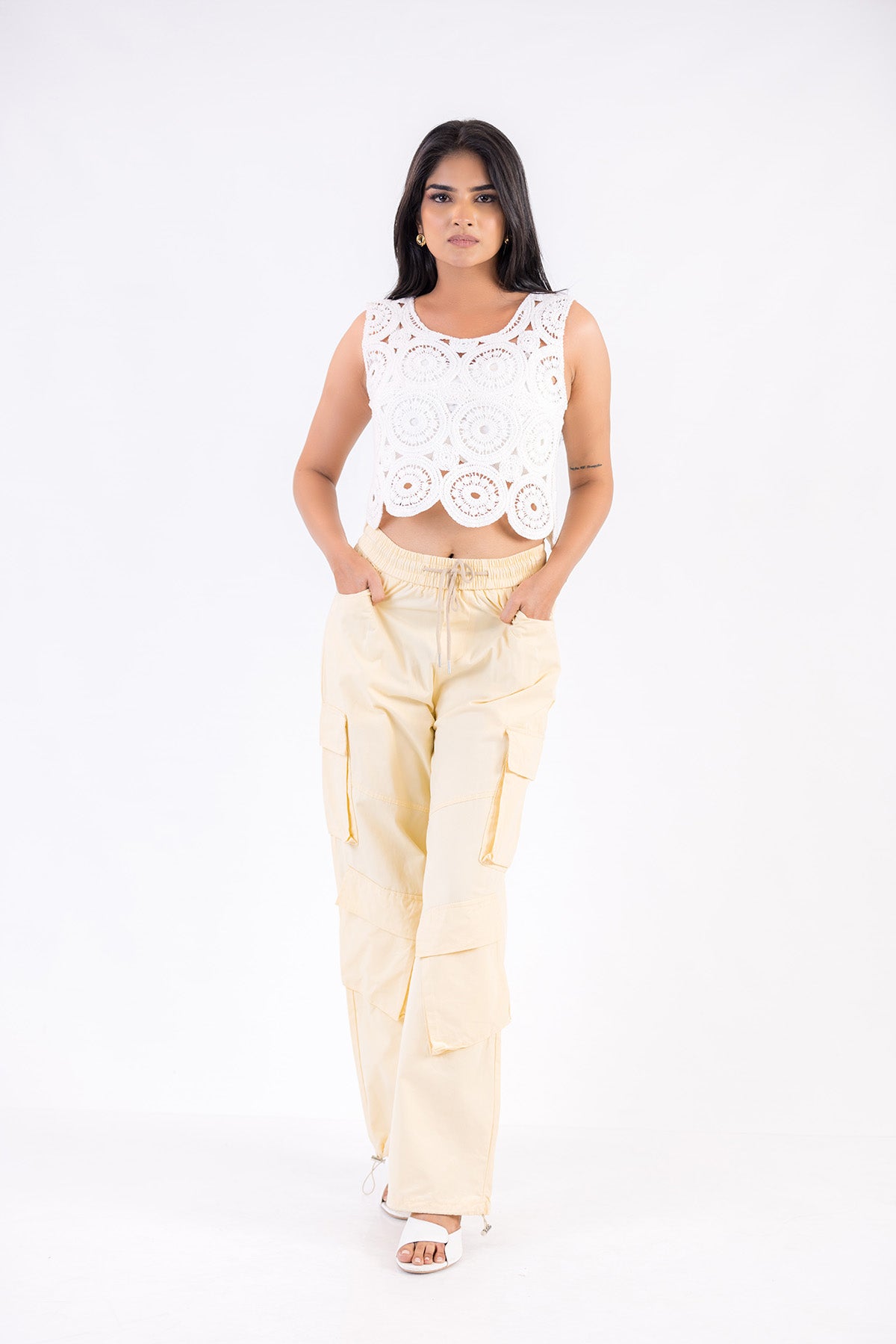 Rosette Lace Top
