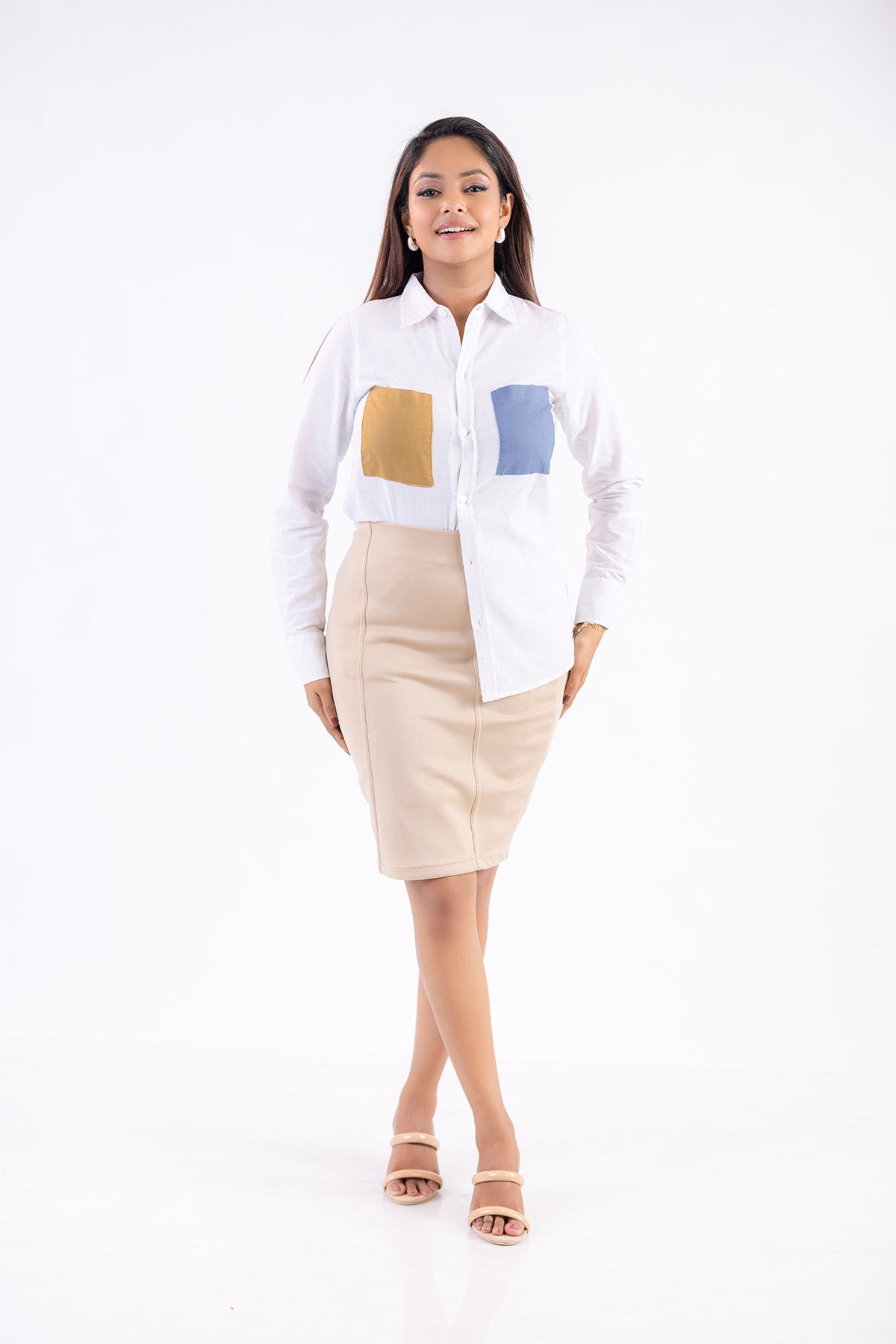 The Vista Color-Block Blouse