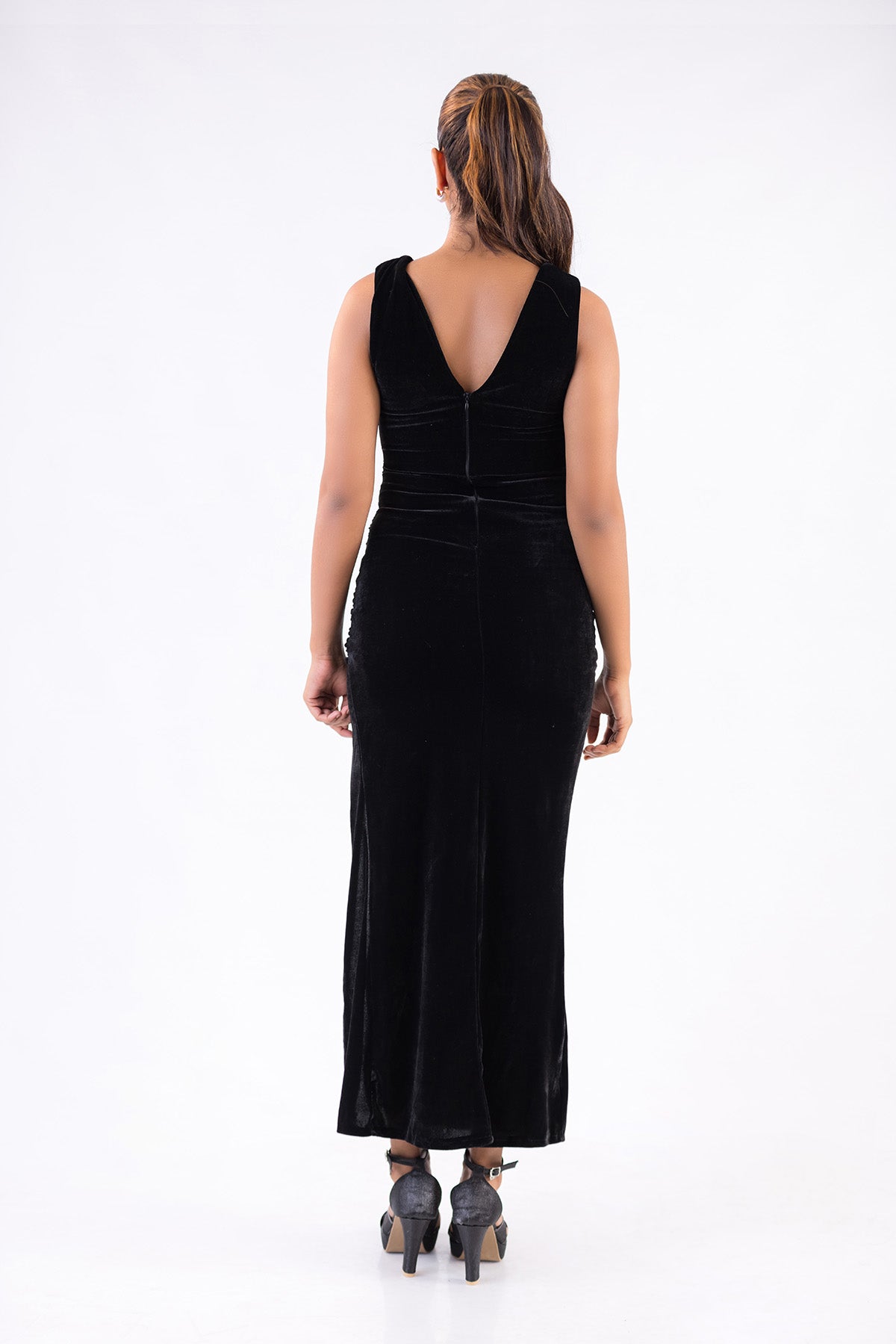 Noir Grace Column Dress