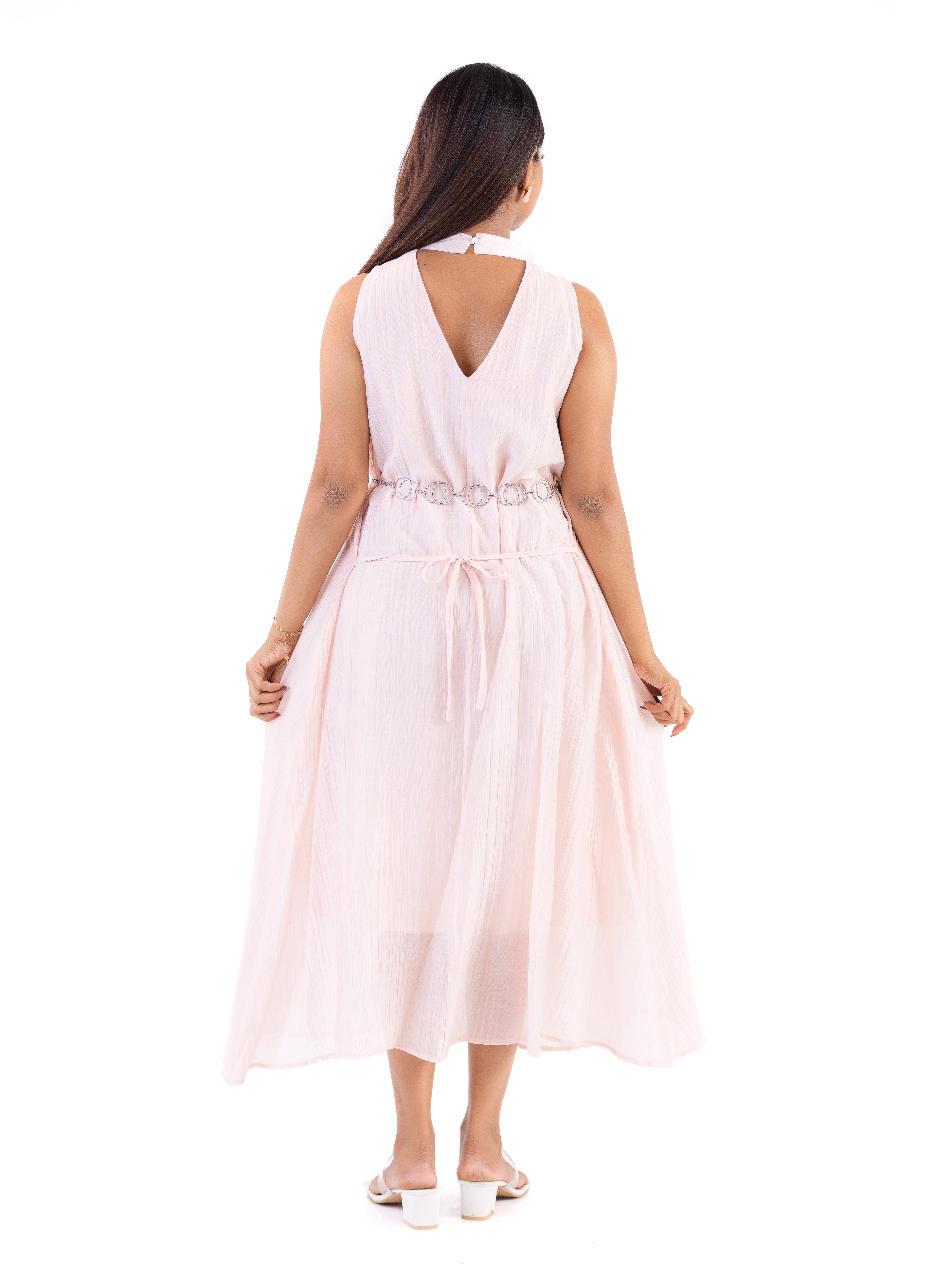 Avelis Drape Midi Dress