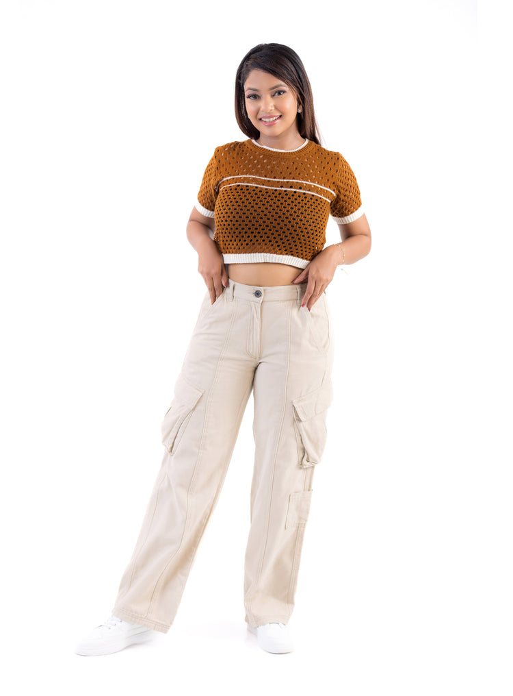 Beige Horizon Trouser