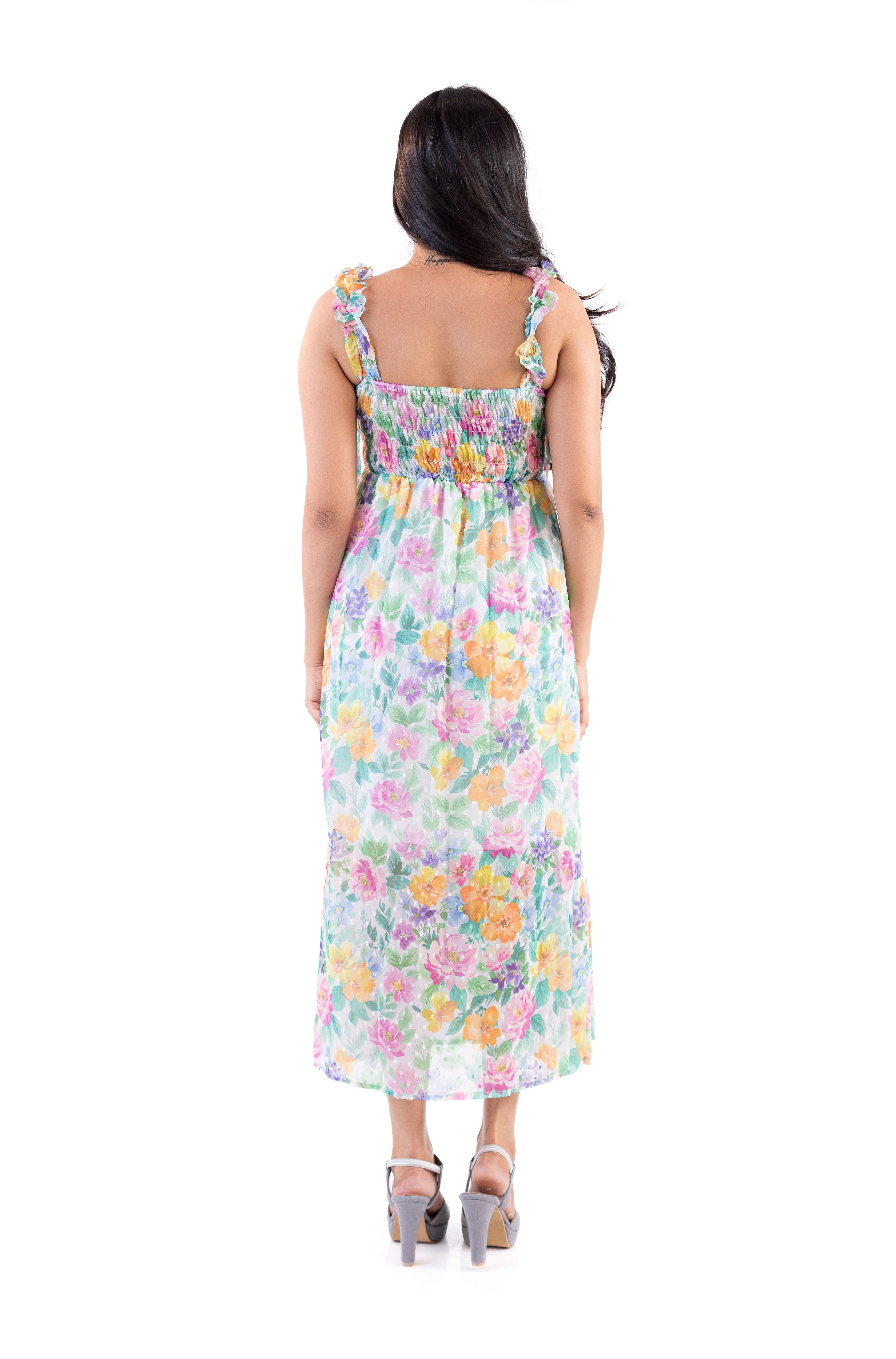 Color Bloom Elegance Dress
