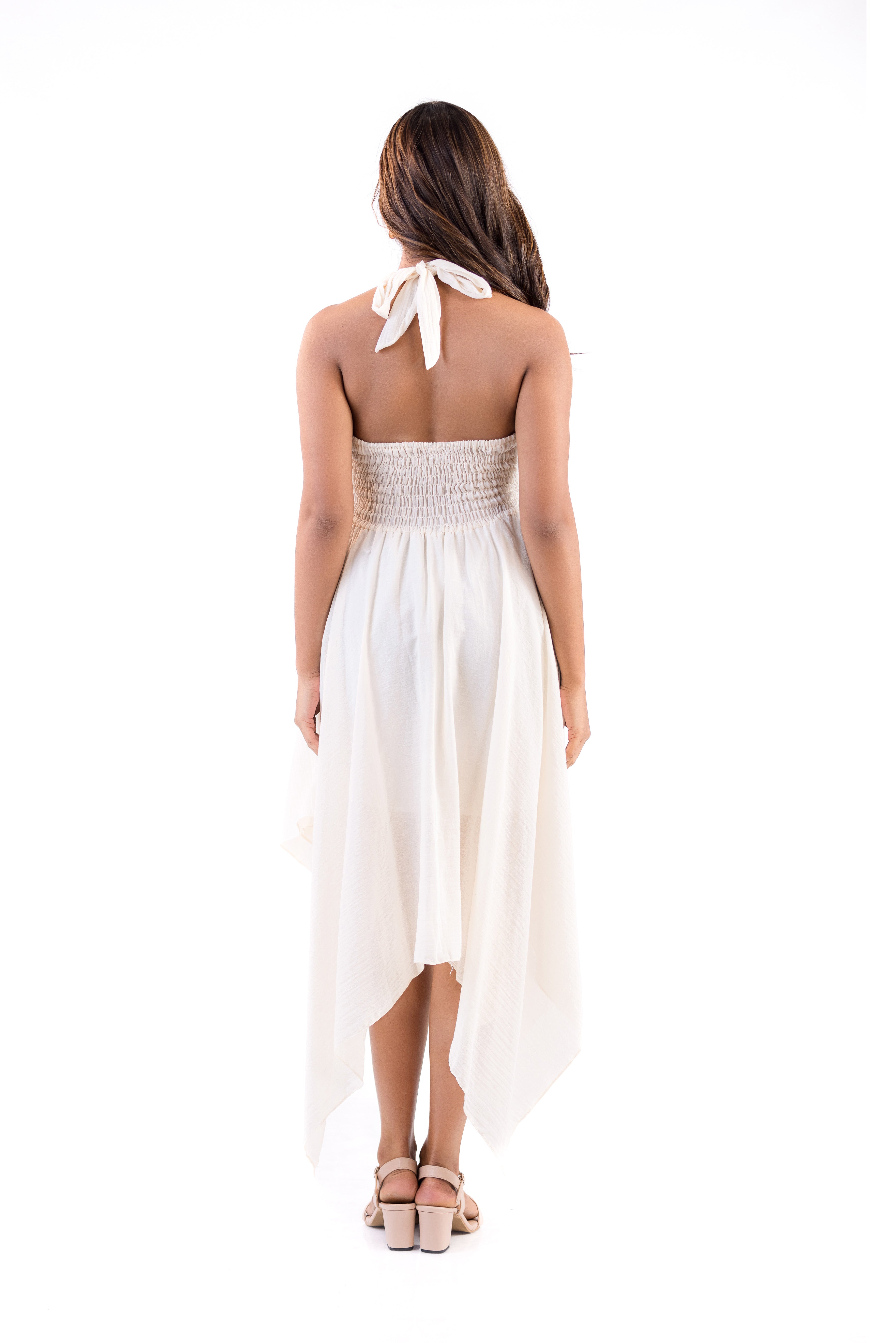Featherfall Halter Dress
