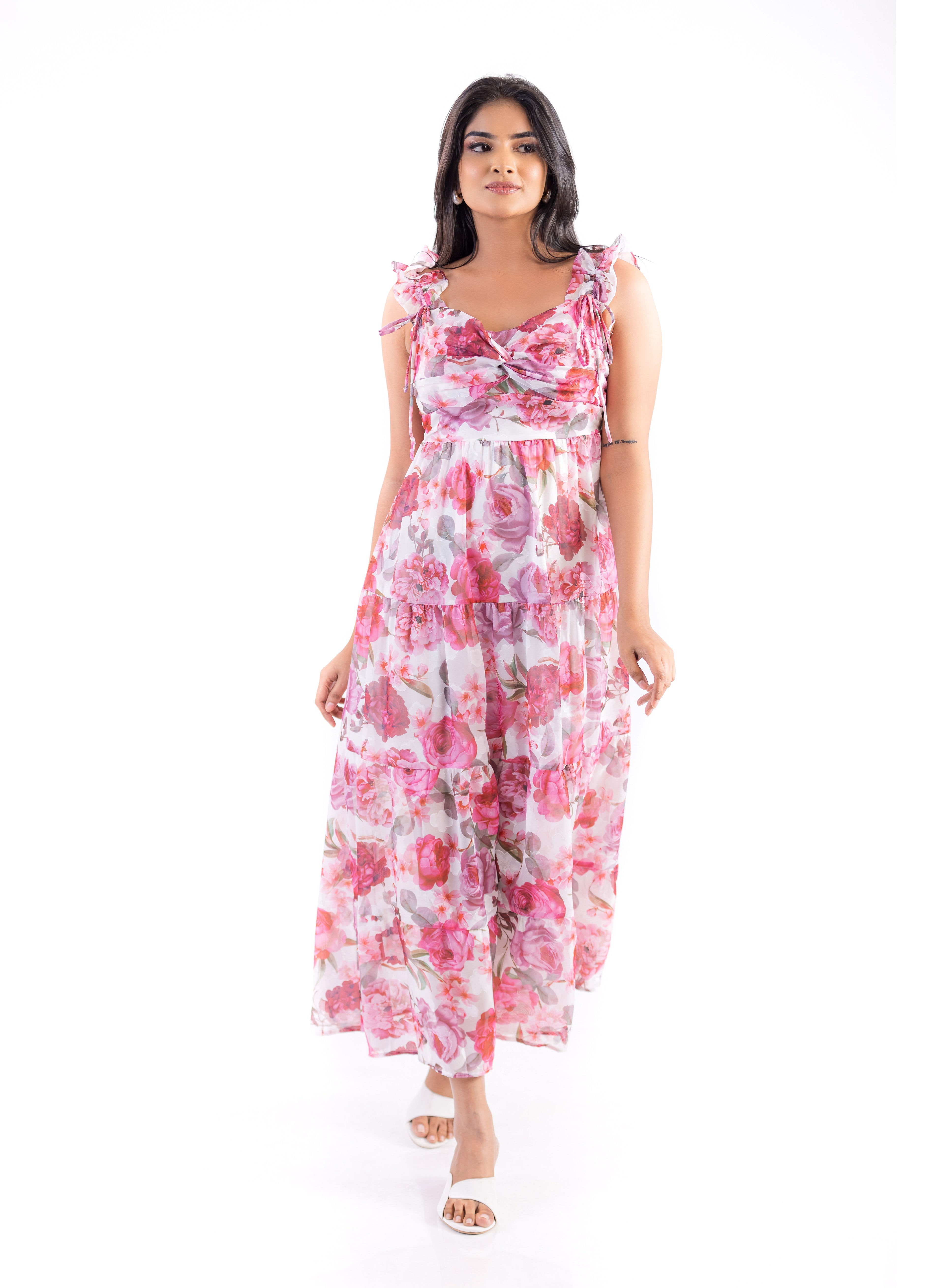 Petal Grace Maxi Dress