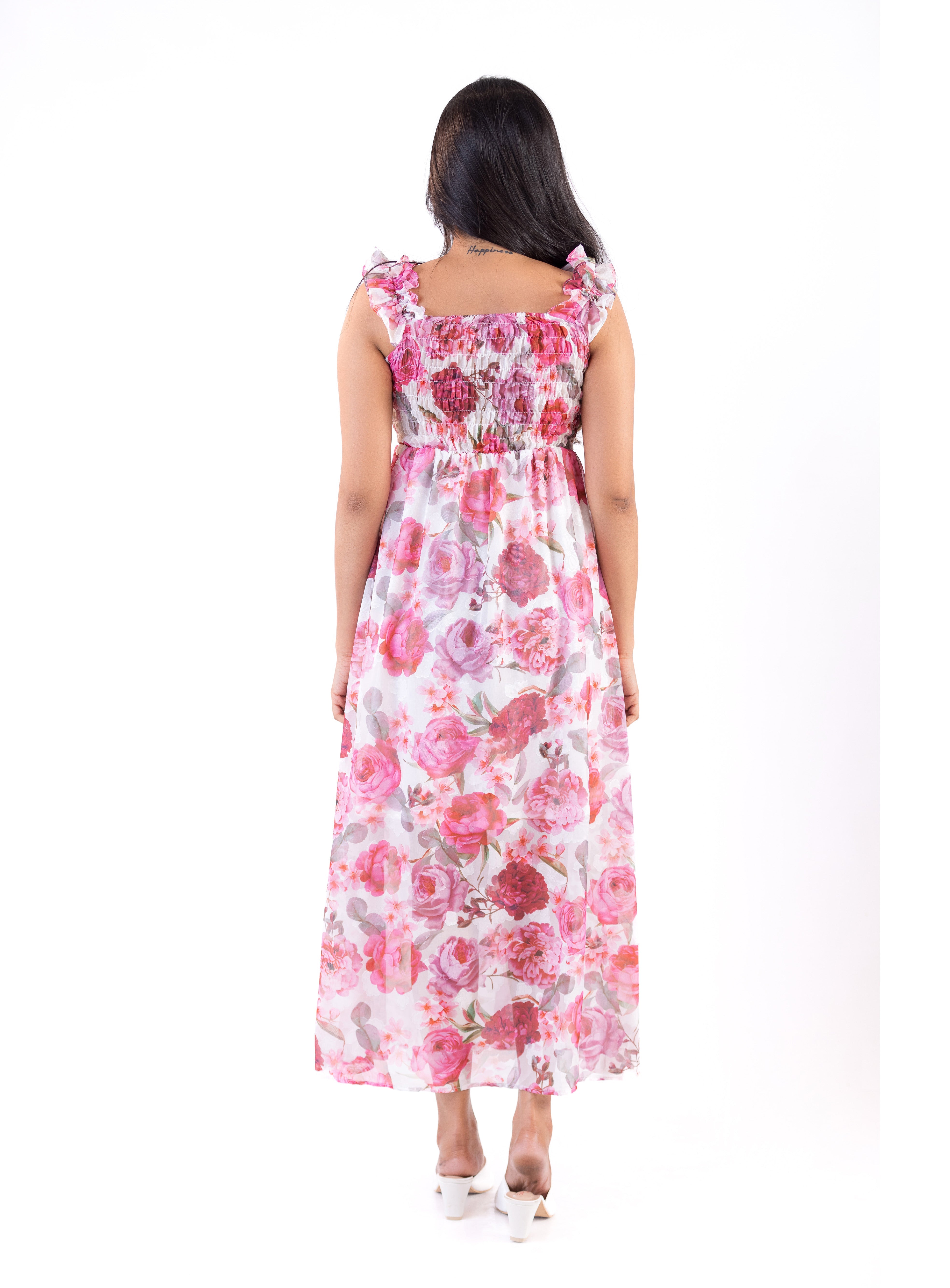 Petal Grace Maxi Dress