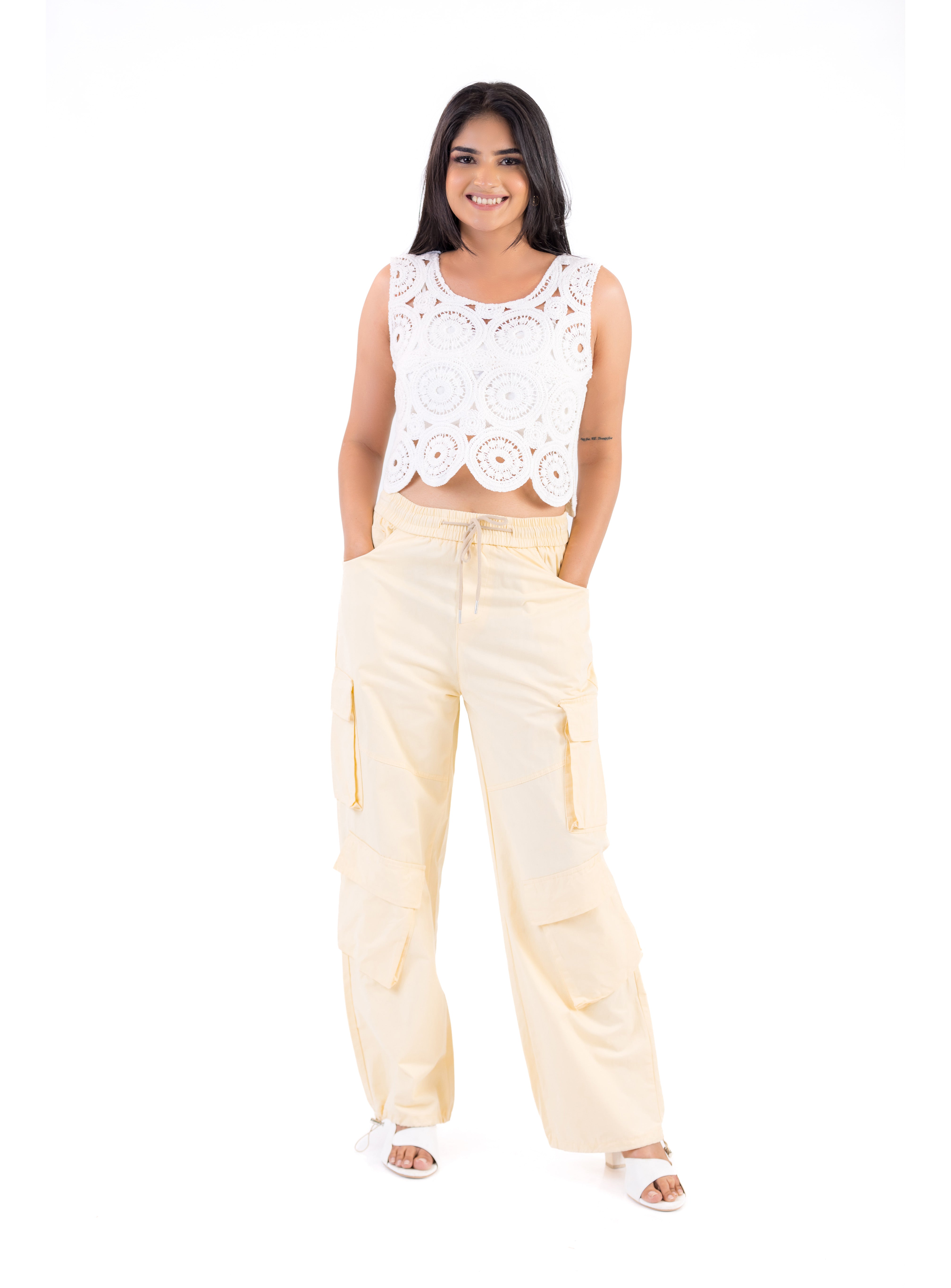 Rosette Lace Top