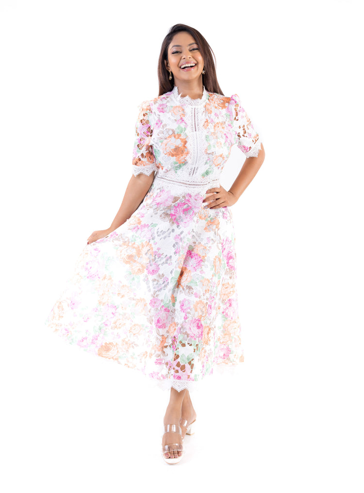 Seraphine Floral Lace Dress