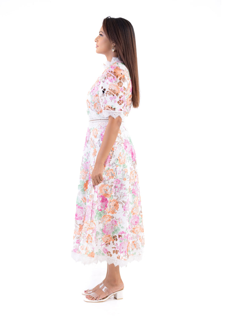 Seraphine Floral Lace Dress