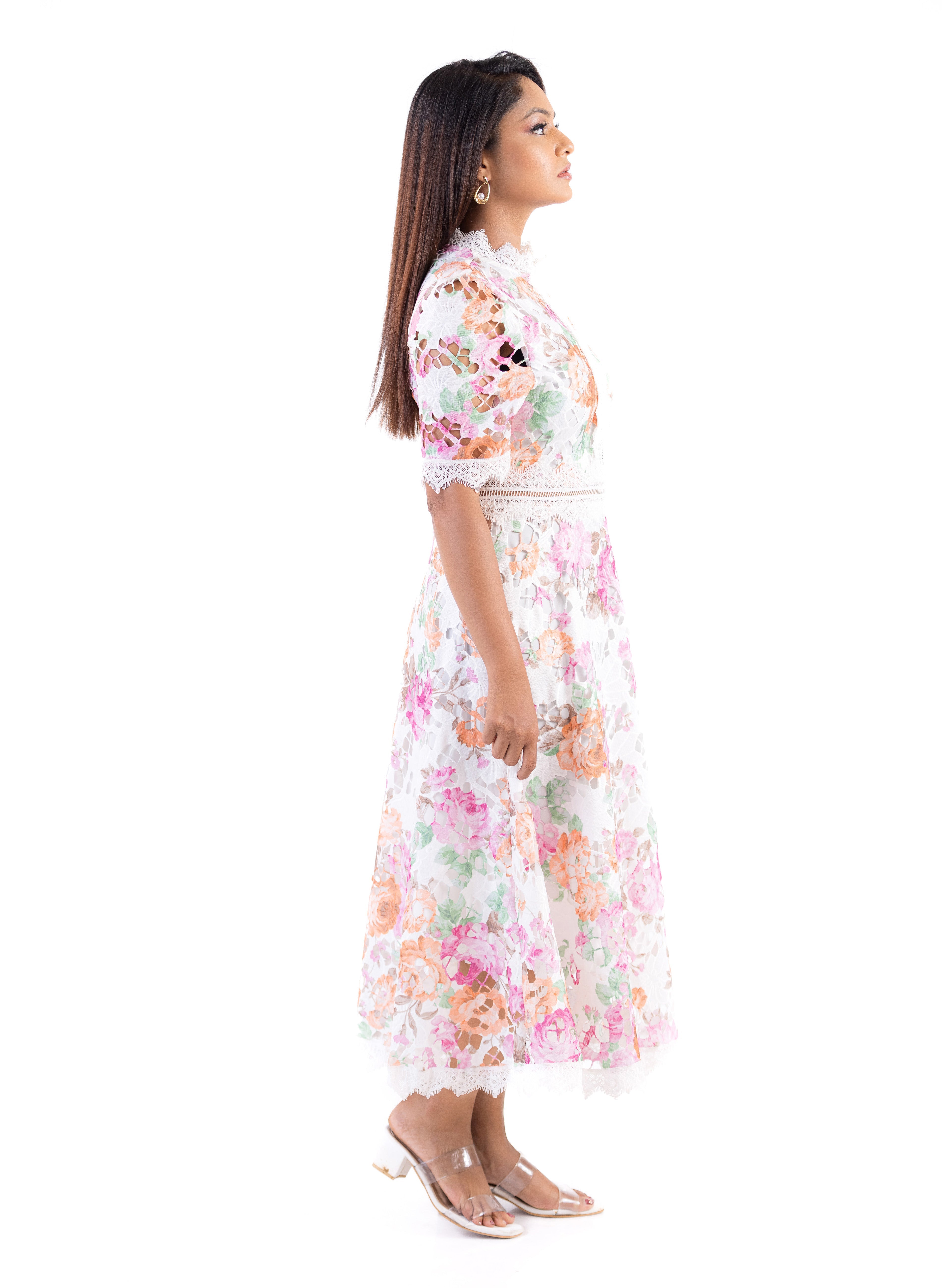 Seraphine Floral Lace Dress