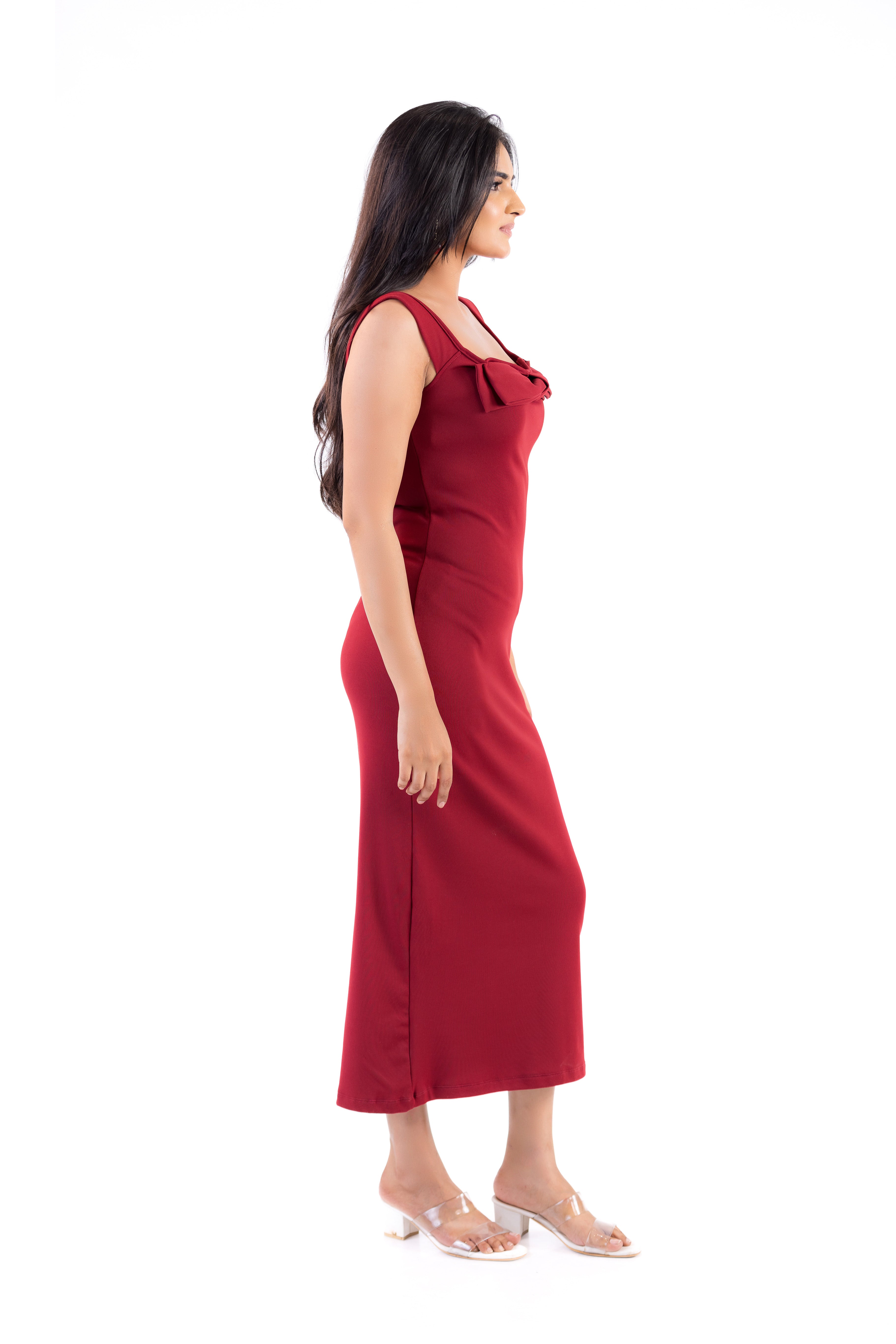 Velour Line Gown